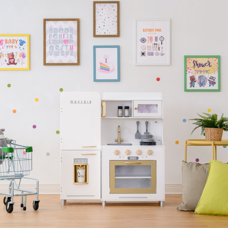 Teamson Kids - Little Chef Mayfair Retro Play Kitchen - White