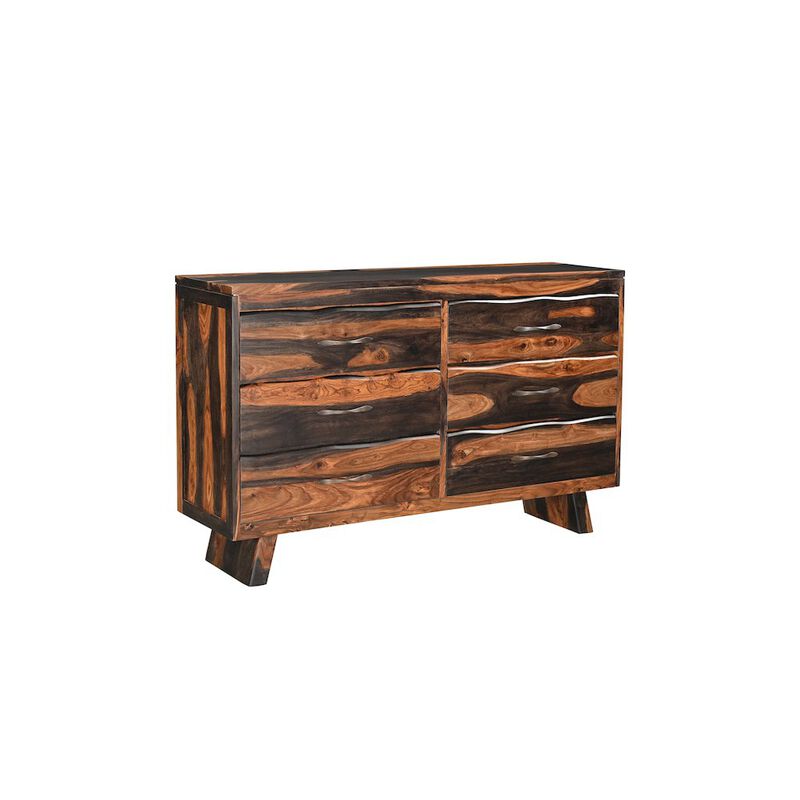 Taran Designs Marin 6-drawer Live Edge Solid Wood Dresser