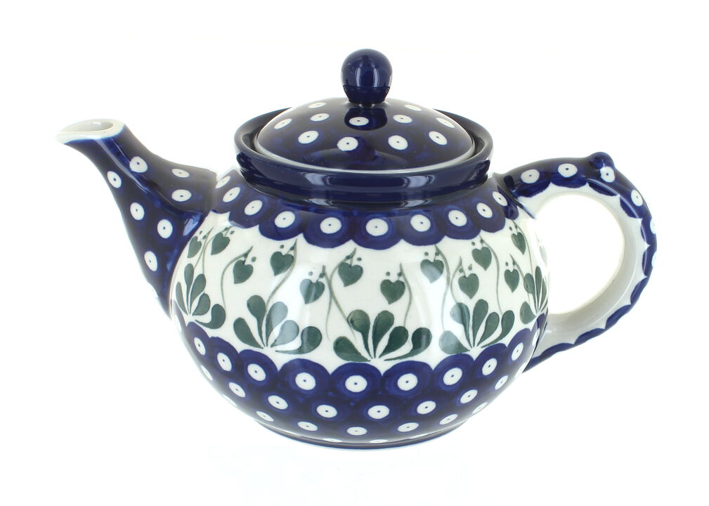 Blue Rose Polish Pottery December Joy Medium Teapot