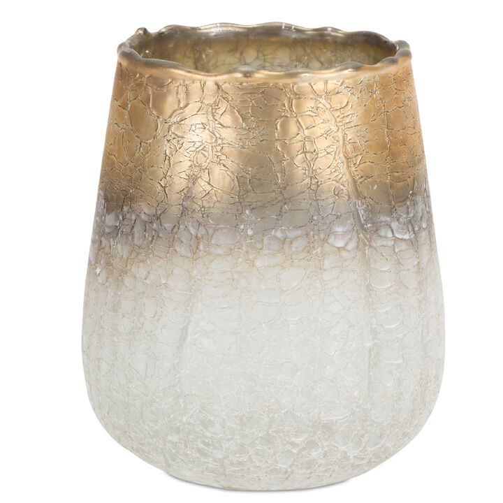 Glass Vase 5"D x 6"H - Sleek and Modern Addition to Any Room