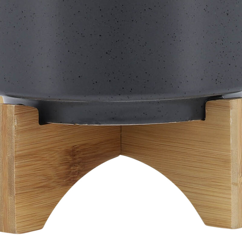 8" Planter W/ Wood Stand
