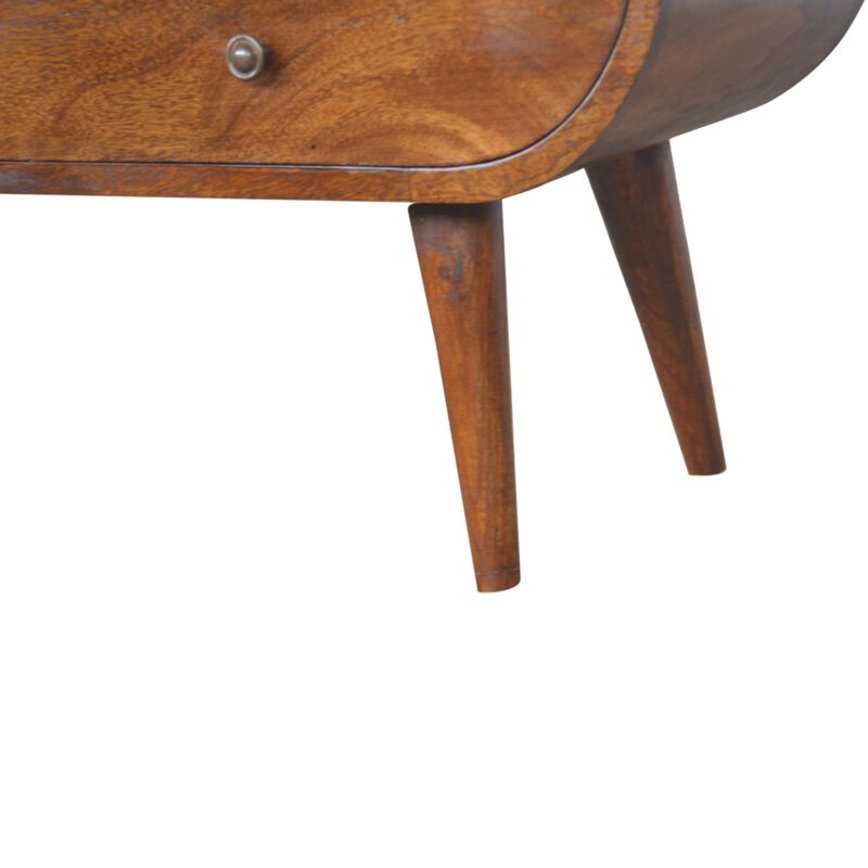 Artisan Furniture Solid Wood Chestnut Circular Media Unit