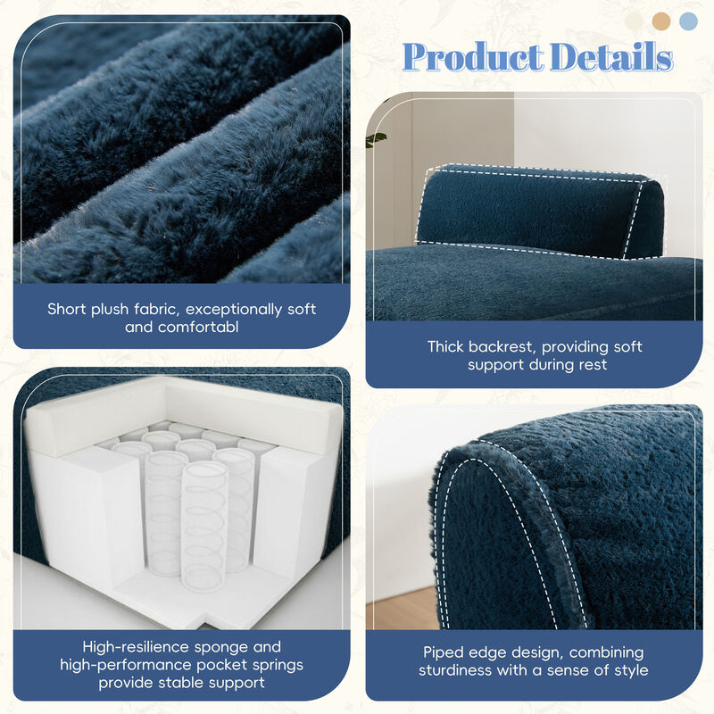Merax Fully Compressed Sofa for Living Room