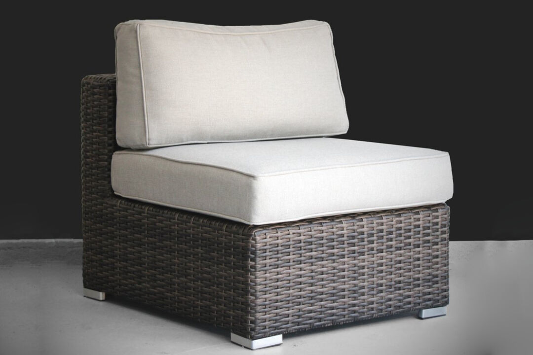 Living Source International Rattan Wicker Fully Assembled 2 - Person Seating Group with Cushions (Sunbrella Canvas)