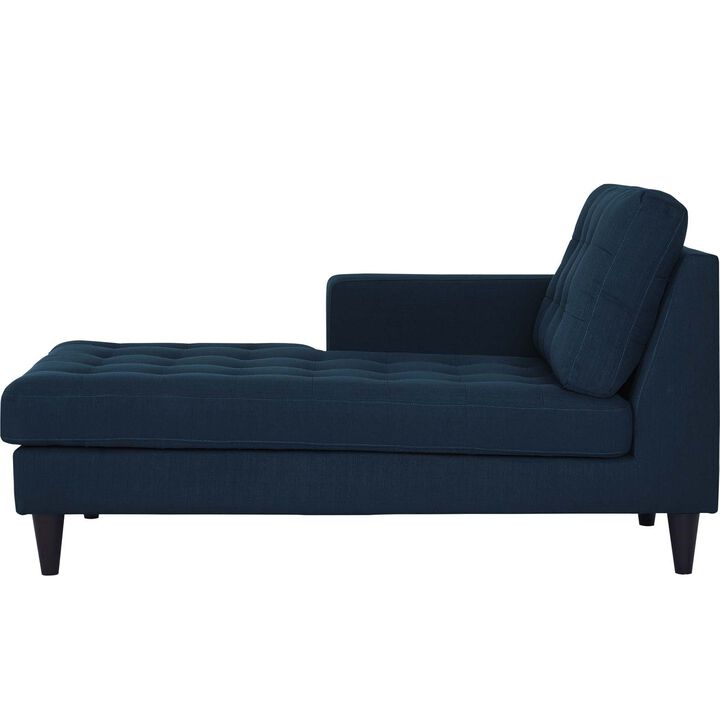 Modway Empress Mid-Century Modern Upholstered Fabric Corner Sofa In Oatmeal