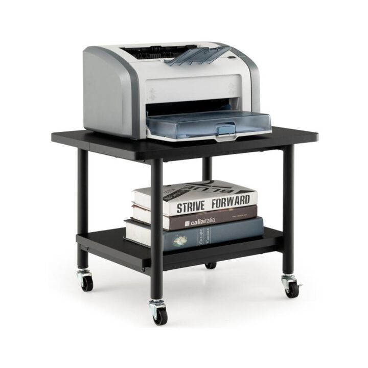 Hivvago Under Desk Printer Stand with 360Â° Swivel Casters