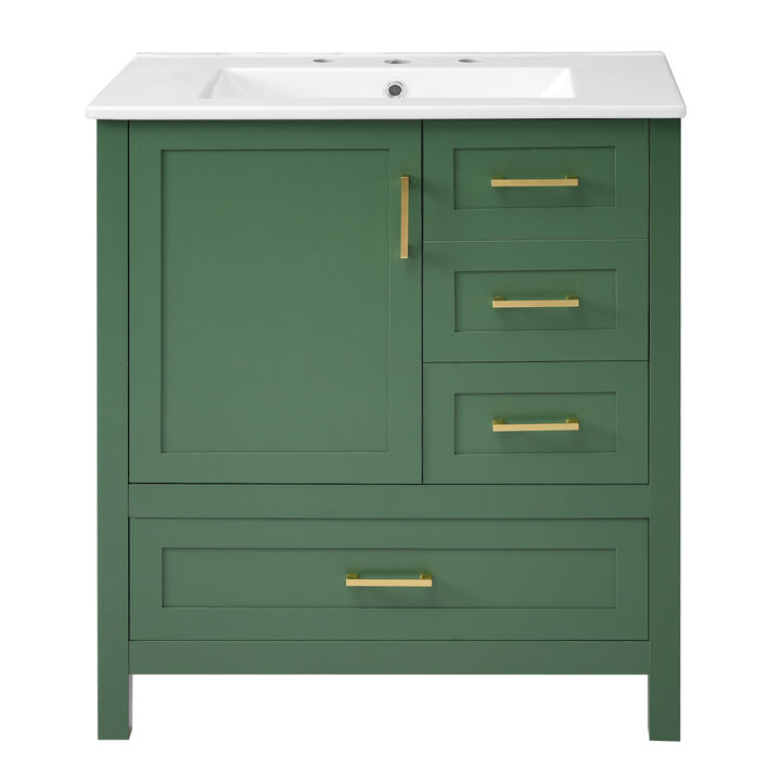 Merax Bathroom Storage Cabinet Vanity with Sink