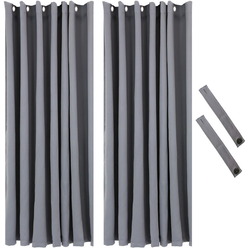 Sunnydaze Outdoor Blackout Curtain Panel - 100 in x 84 in
