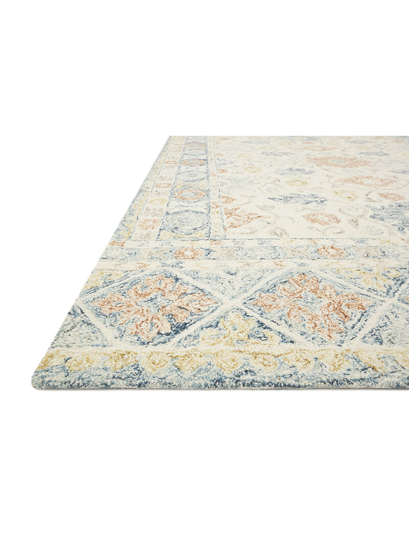 Norabel NOR01 Ivory/Multi 5' x 7'6" Rug