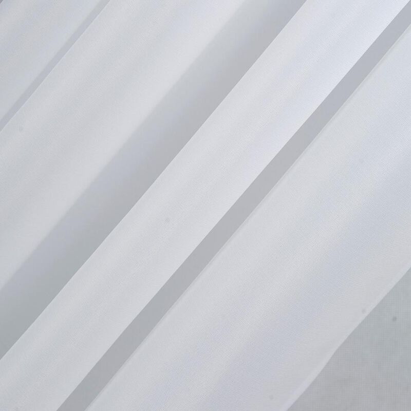 Olivia Gray Gilbert Solid Single Grommet Curtain Panel Pair - 54x84", White
