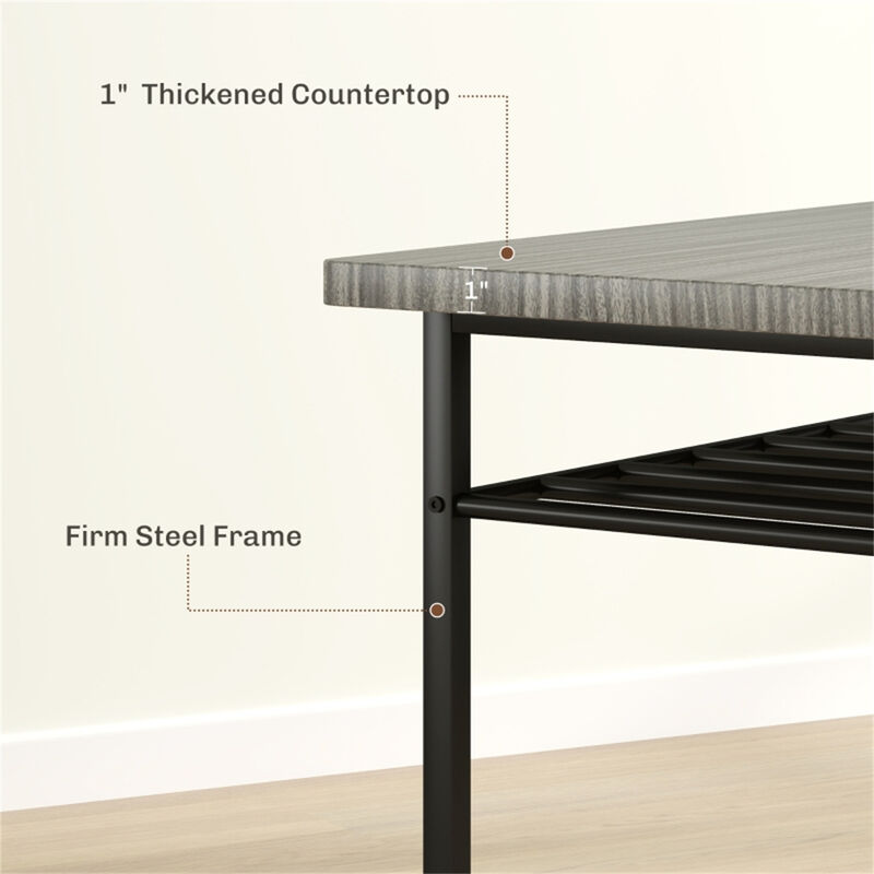 Wooden Dining Table Set with Chairs for Family Meals and Gatherings