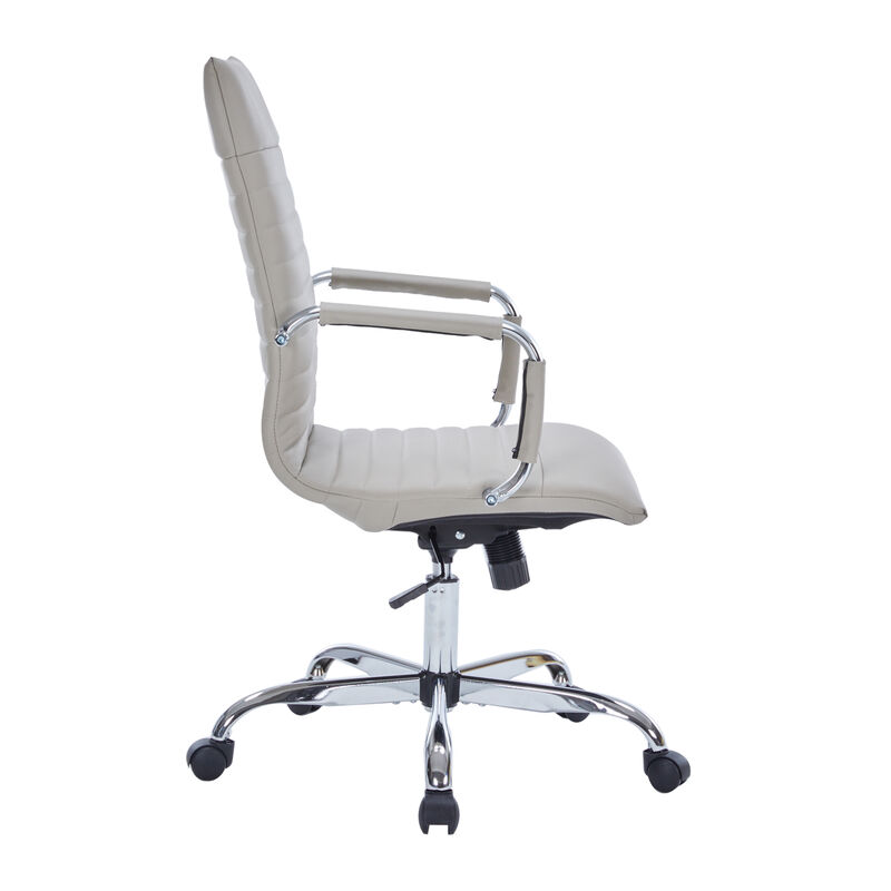 LeisureMod Harris Modern Adjustable Office Executive Swivel Chair High-Back Task Office Chair