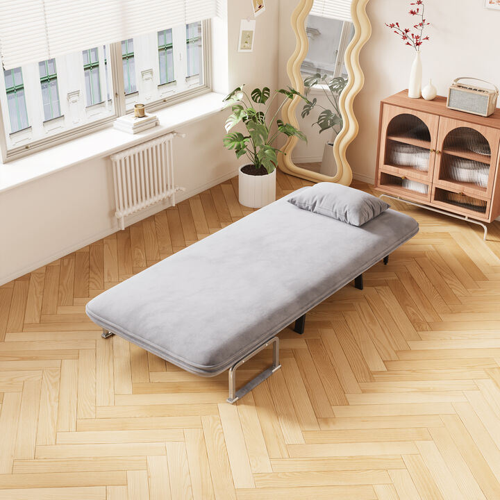 Merax Leisure Chaise Lounge Convertible Sofa Chair