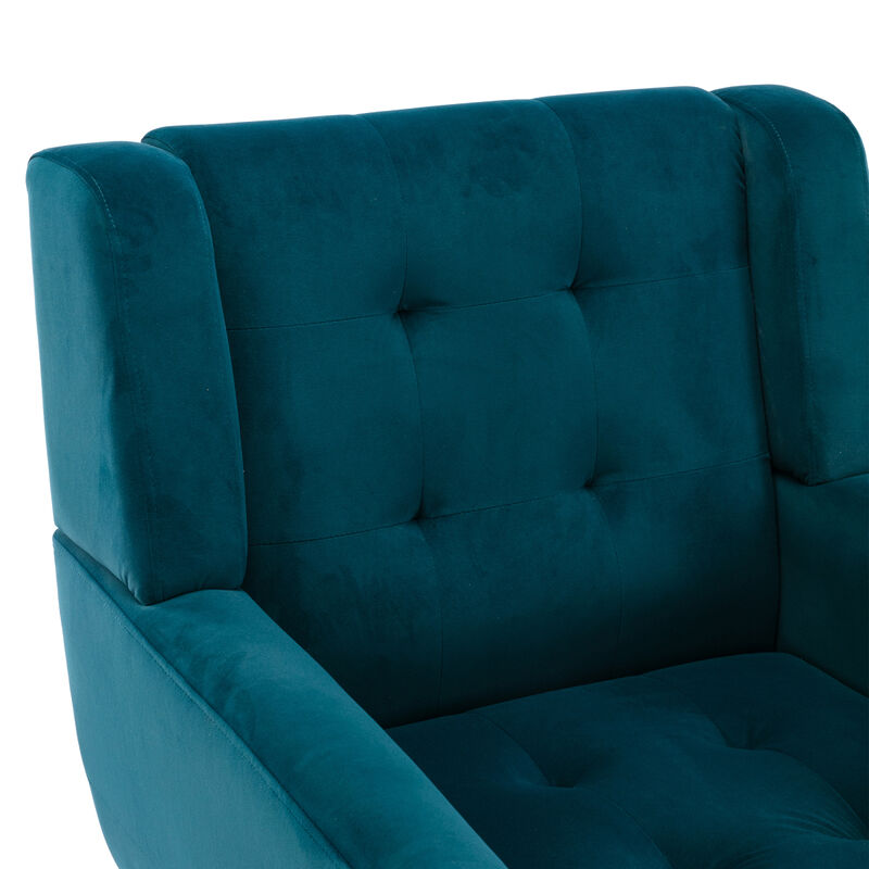 Modern Soft Velvet Material Ergonomics Accent Chair Living Room Chair Bedroom Chair Home Chair