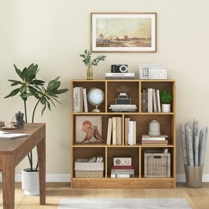 Hivvago 41 Inches 8-Cube Freestanding Bookcase for Kids