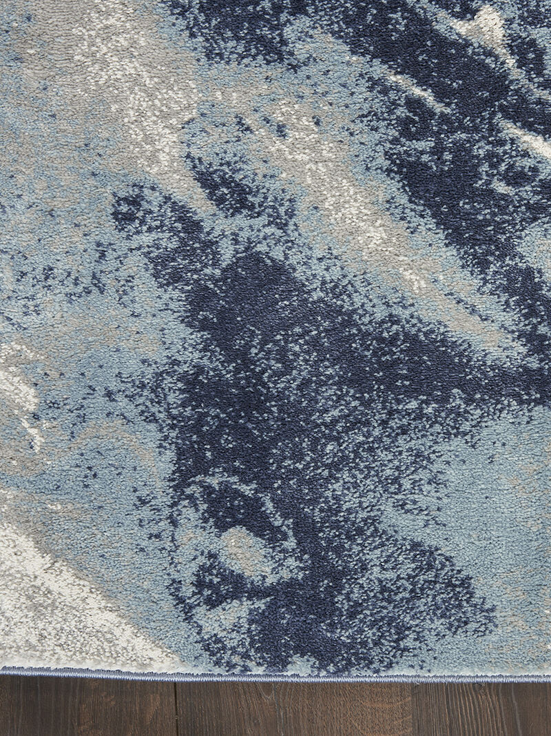 American Manor AMR03 Blue/Ivory 7'10" x 9'10" Rug