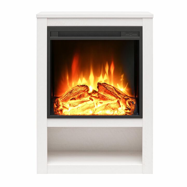 Ameriwood Home Clermont Electric Fireplace Space Heater Mantel