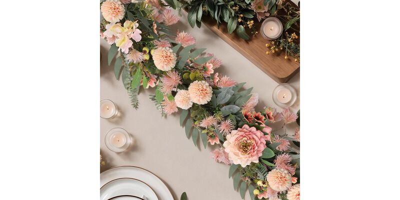 Flower Garland Faux Greenery