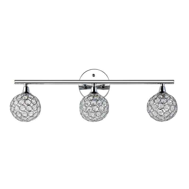 Maeve Iron/Glass Contemporary Glam LED Vanity Light