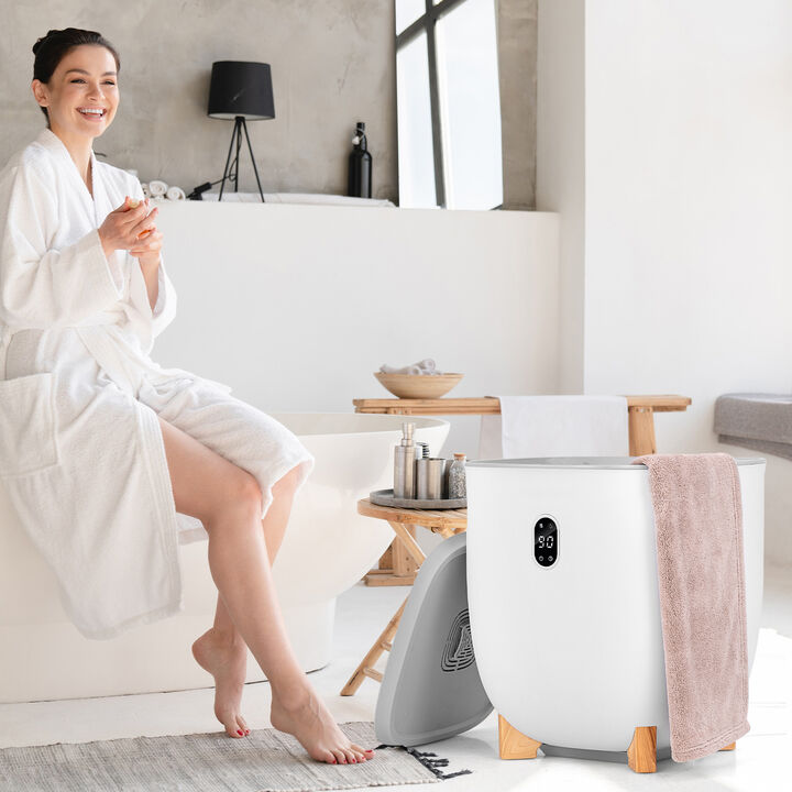 Towel Warmer Bucket with PTC Air Heater for Rapid and Even Heating