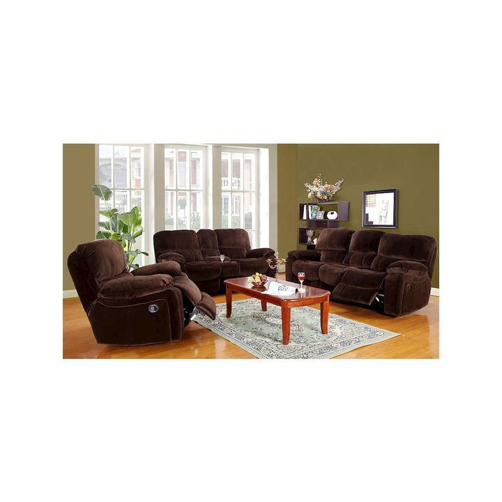 Porter Designs Ramsey Triple Power Reclining Sofa, Brown