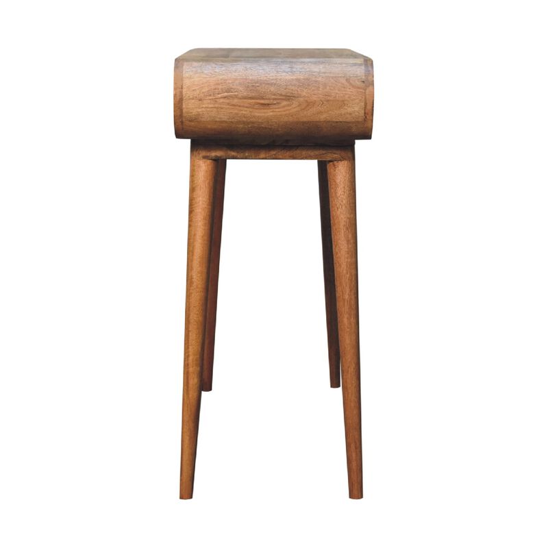 Amaya Chestnut Nordic Style solid wood  Console Table
