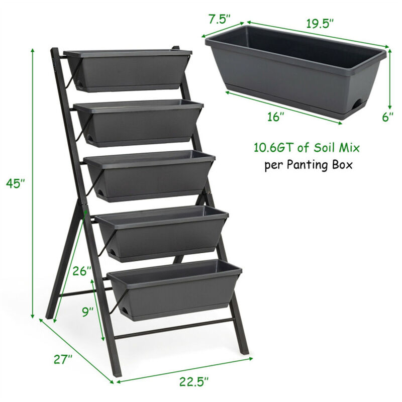 Weather-Resistant Raised Garden Bed for Backyard and Patio