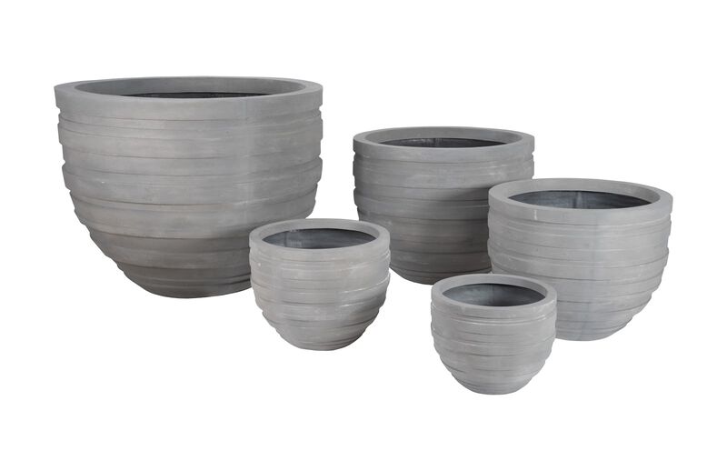 June Extra Small Planter in Raw Gray