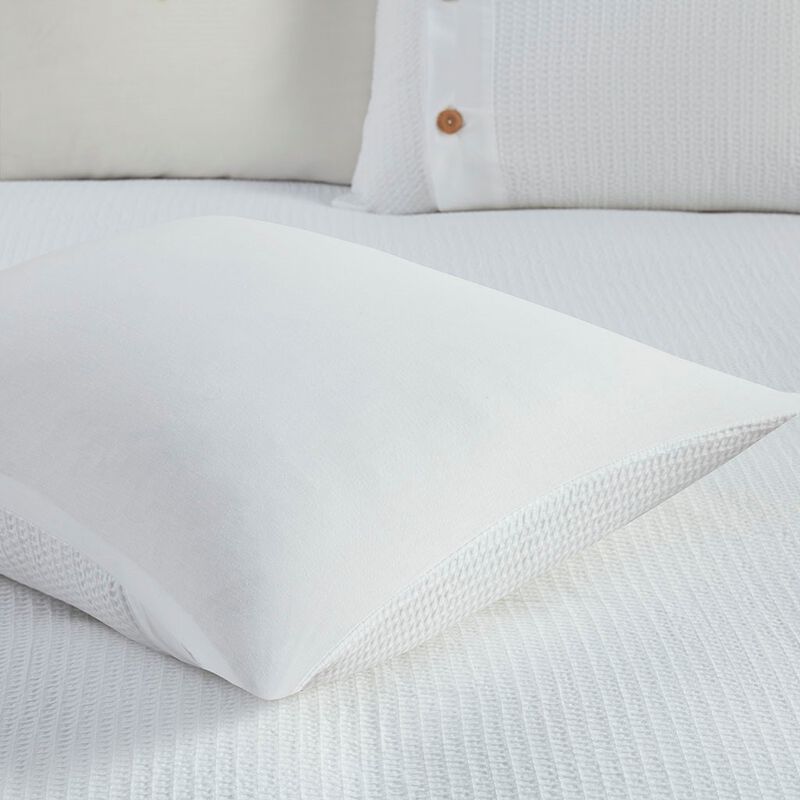 Gracie Mills Lucius Modern Waffle Weave 3-Piece Cotton Duvet Cover Set