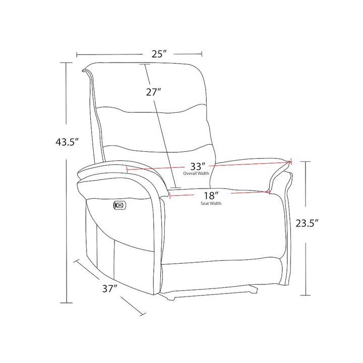 Parker Living Prospect - Twilight Zero Gravity Power Recliner