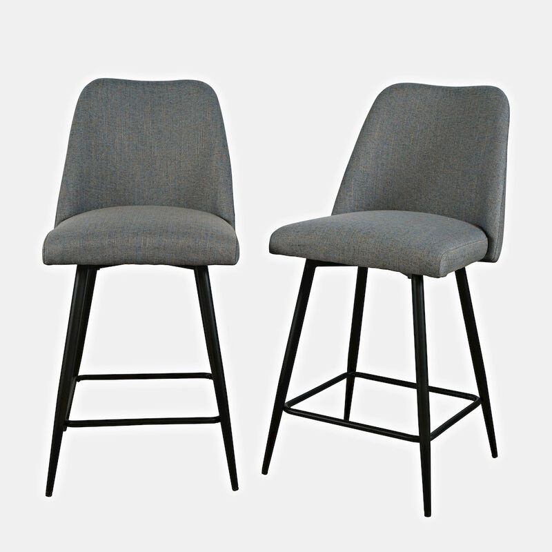 Jofran Macey Contemporary Modern Upholstered Counter Barstool (Set of 2)