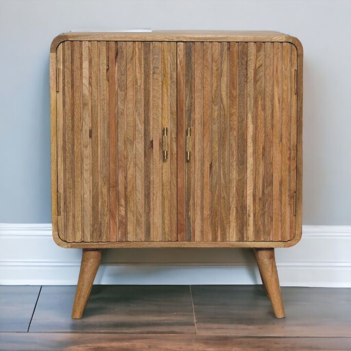 Artisan Furniture Solid Wood T-bar Ridged Cabinet
