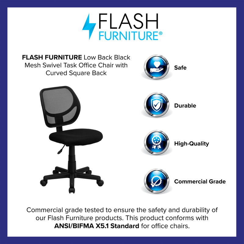 Neri Low Back Mesh Swivel Task Office Chair