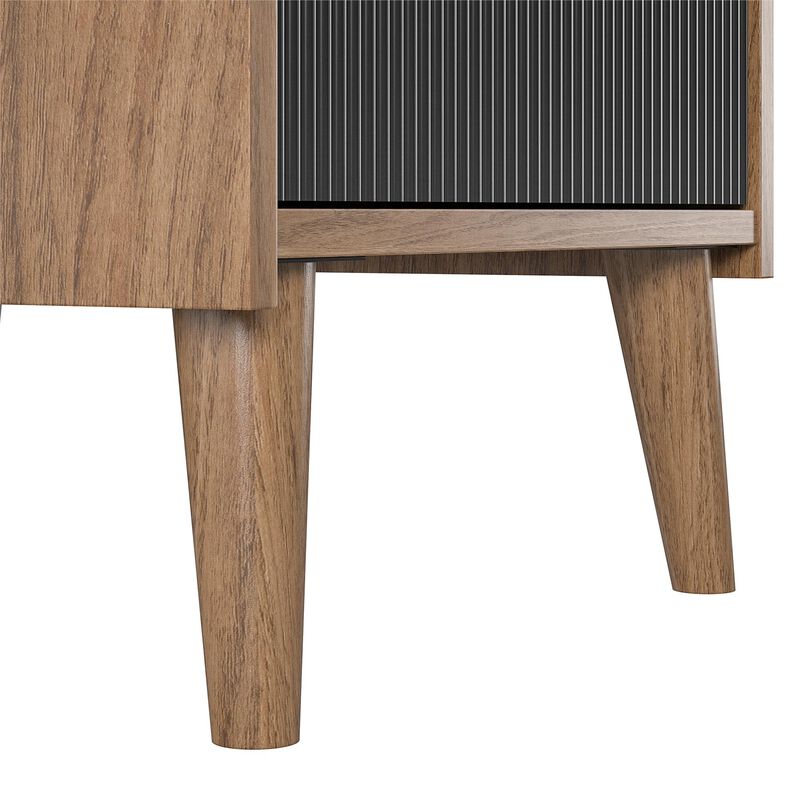 Magnolia End Table, Walnut/Black