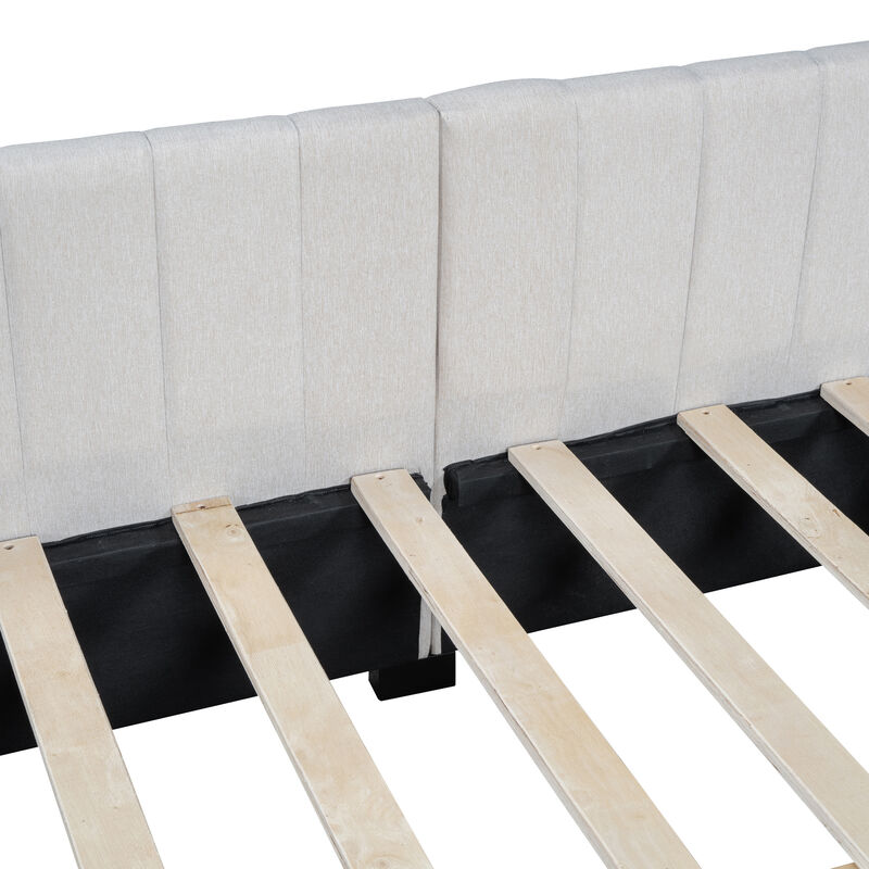 Merax Upholstered Daybed with 2 Storage Drawers