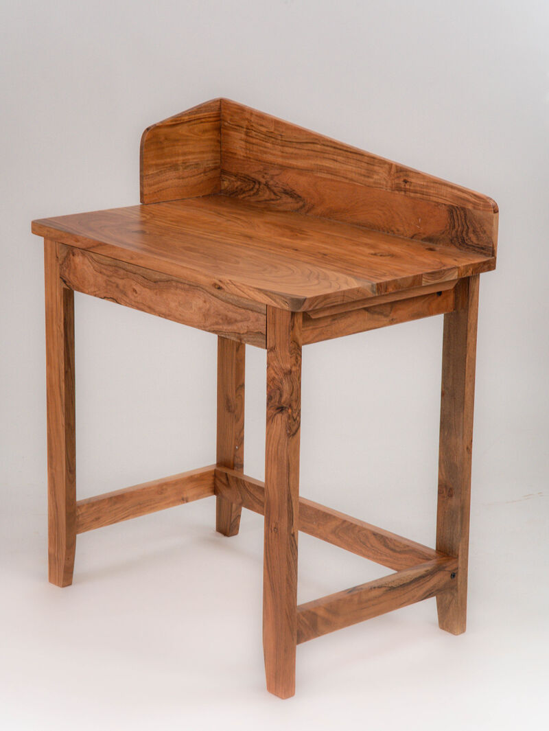 Handmade Eco-Friendly Modern Wood Light Walnut Rectangle Desks 82"x77"X60" From BBH Homes