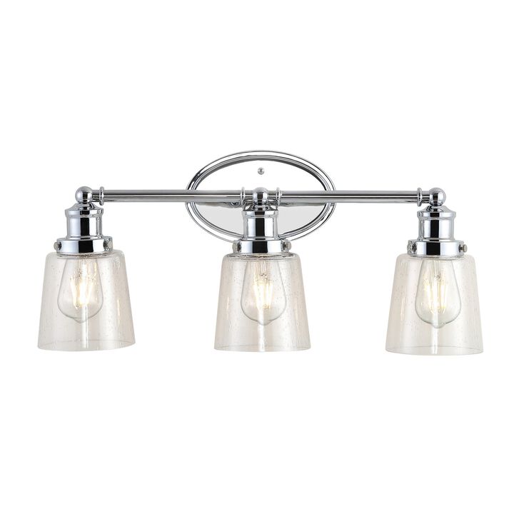 Beverly Iron/Seeded Glass Classic Cottage LED Vanity Light