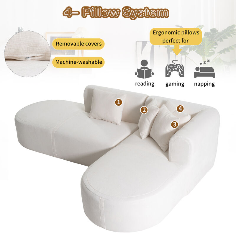 Merax Contemporary Sectional Sofa for Living Room
