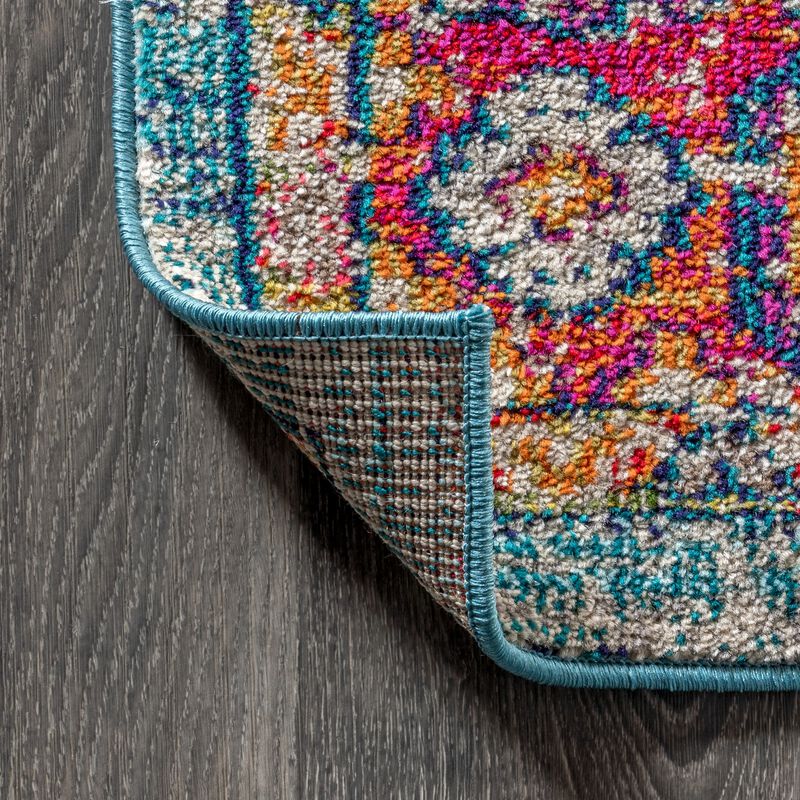 Bpl Bohemian Flair Boho Vintage Medallion Area Rug
