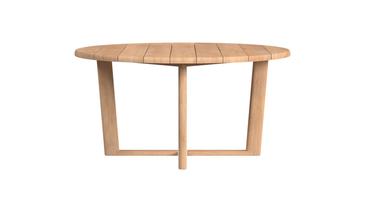 Natural Teak 56" Round Dining Table