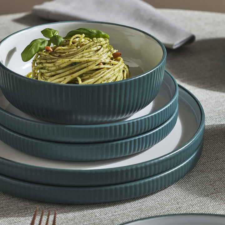 Christian Siriano Laro Stoneware 12 Piece Dinnerware Set