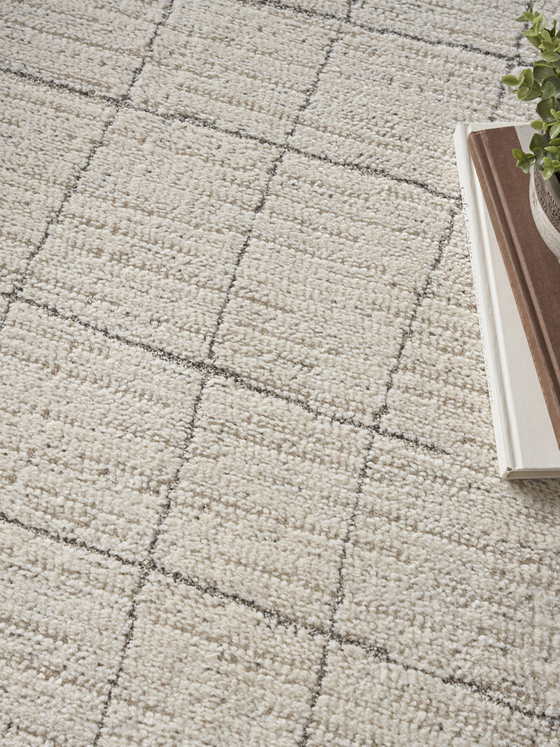 Andes AND04 Ivory/Gray 6' x 9' Rug