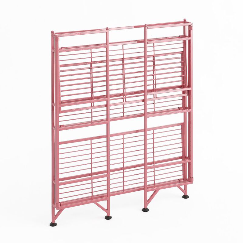 Convenience Concepts Xtra Storage 3 Tier Wide Folding Metal Shelf