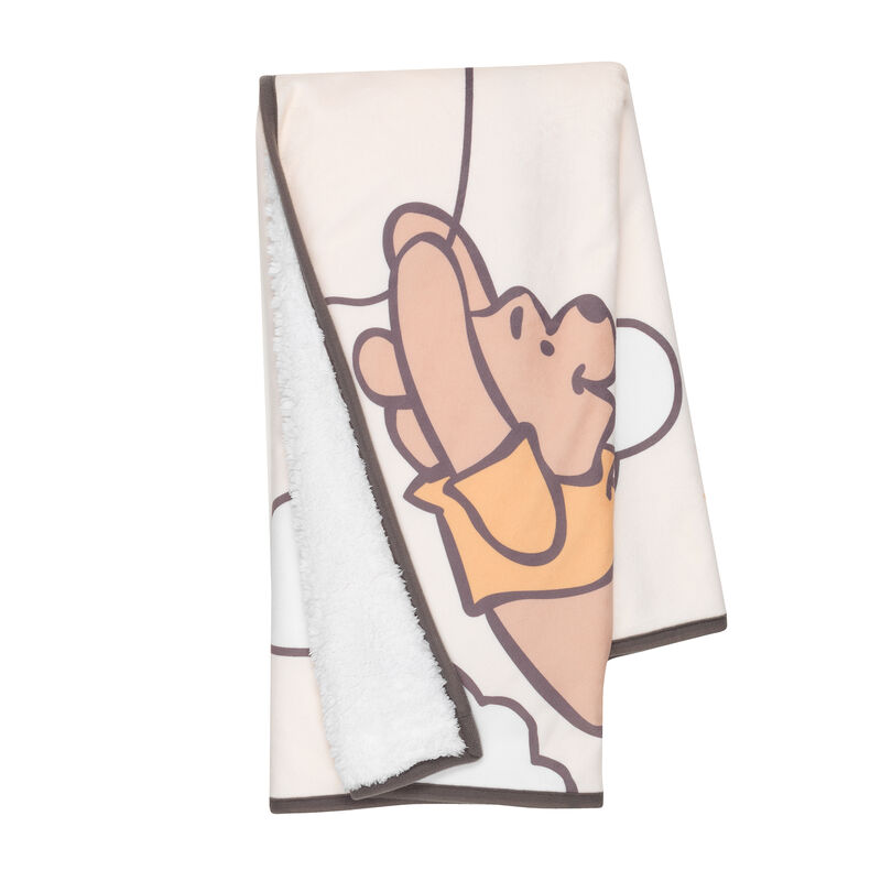 Lambs & Ivy WINNIE THE POOH Picture Perfect Baby Blanket - Beige, Animals