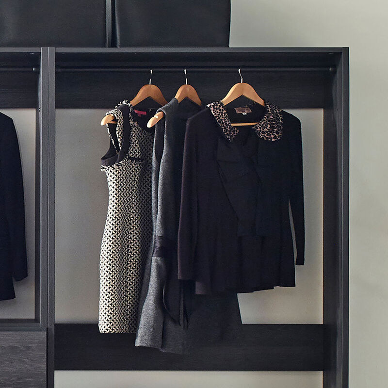 Prosper Gray Freestanding Walk in Wood Closet System
