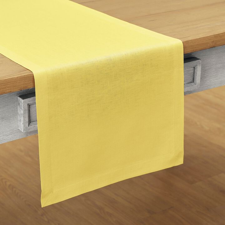Solino Home 100% Pure Linen Table Runner | Fete for Valentine;s