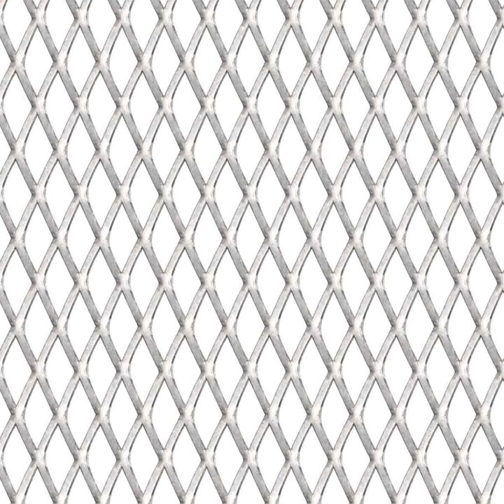 vidaXL Garden Wire Fence Stainless Steel 19.7"x19.7" 0.8"x0.4"x0.1"