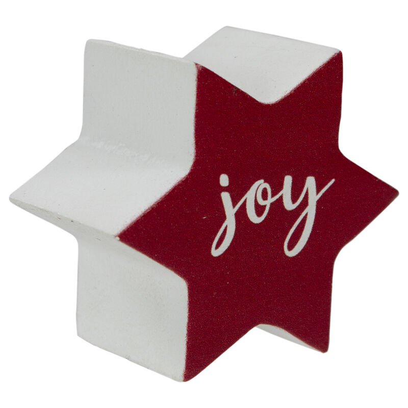 24" Red and White "Joy" Christmas Countdown Advent Calendar