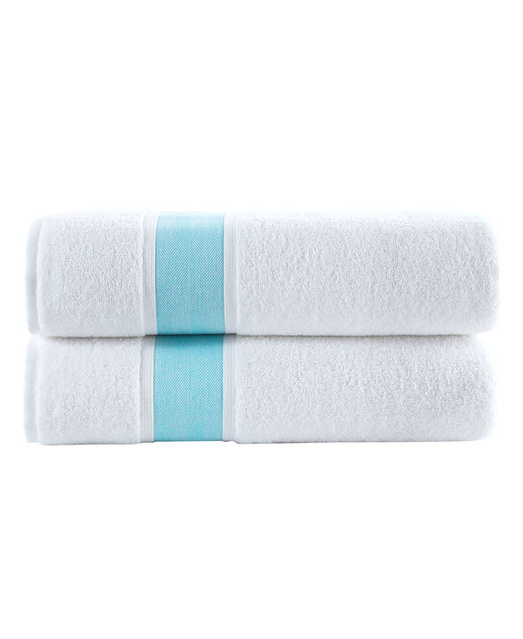Brooks Brothers Ottoman Rolls 2 pcs Bath Sheets