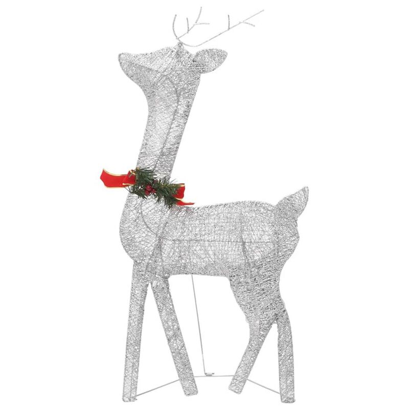 Garden 3pc Reindeer Christmas Decoration, 90 LEDs, Cool White Lights - Benzara